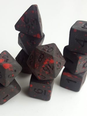 Exclusive Blood Splatter Rare Dice for Gaming