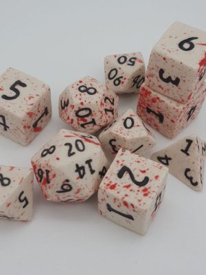 Unleash the Game with Blood Skeleton Dice Set