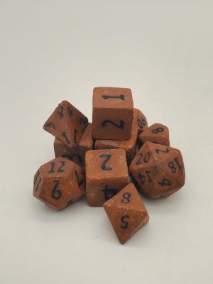 Dwarven Deep Iron: Unique Ceramic Dice Set