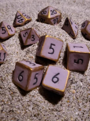 Regal Ceramic Dice Set
