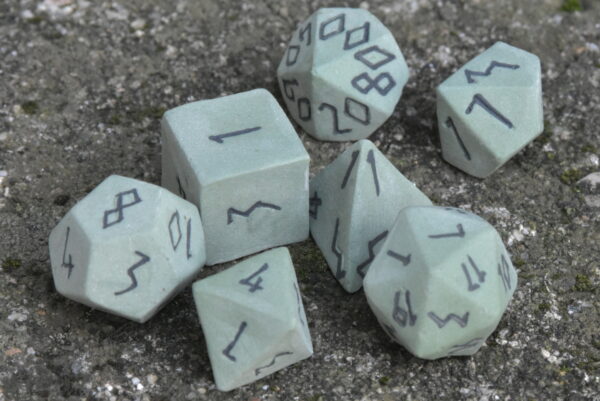 Runic Forgotten Forest Ceramic Dice Set