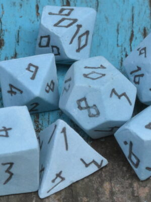 Runic Windcaller Ceramic Dice Set